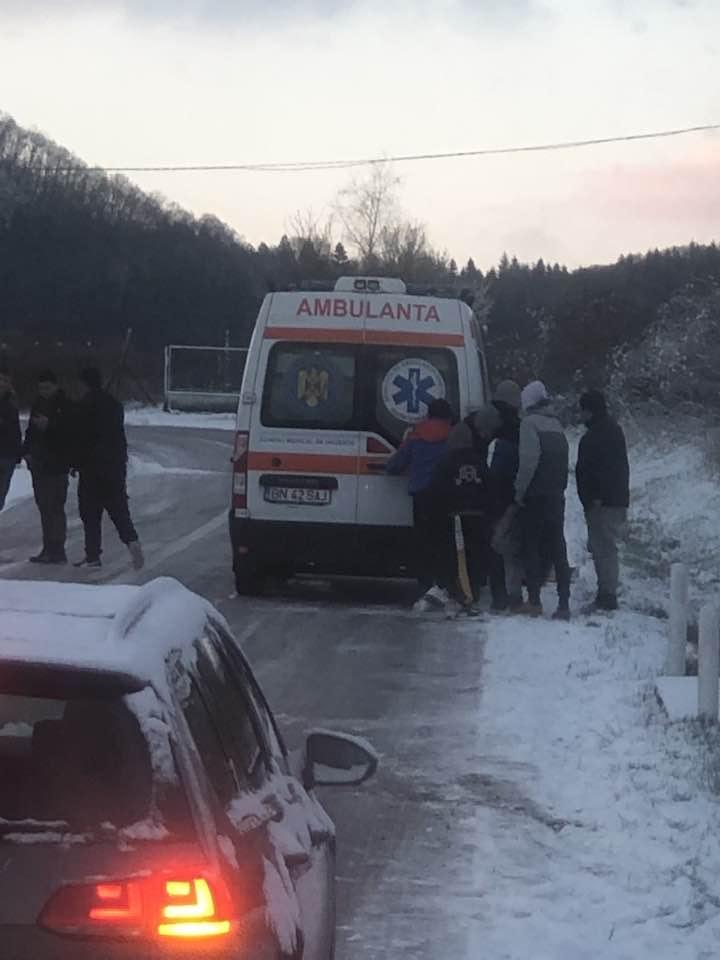 Trafic oprit între două orașe din cauza poleiului. Info Trafic: ”Mai multe autovehicule sunt imobilizate” 825462