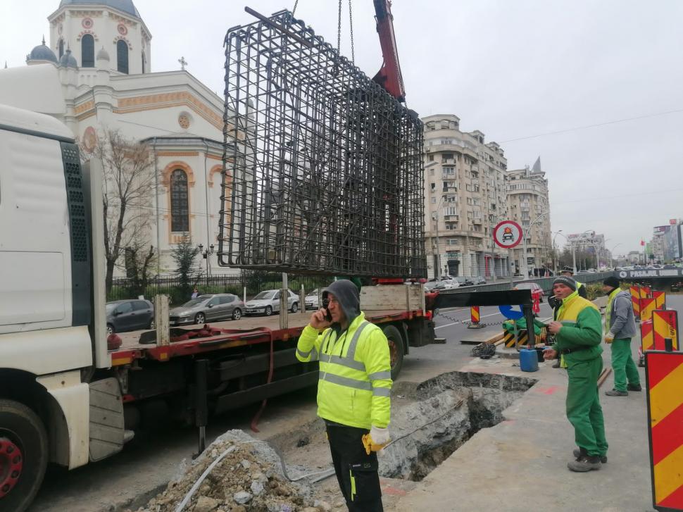 Așa arată fundațiile noilor porți de gabarit de la Pasajul Unirii din București 828042