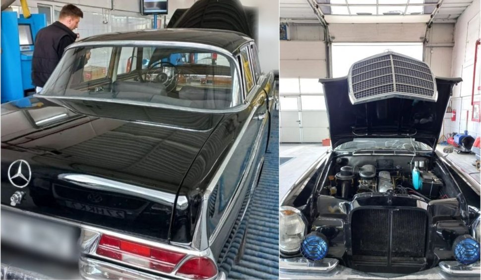 O maşină care a fost a lui Nicolae Ceauşescu a ajuns la RAR, pentru inspecția tehnică periodică