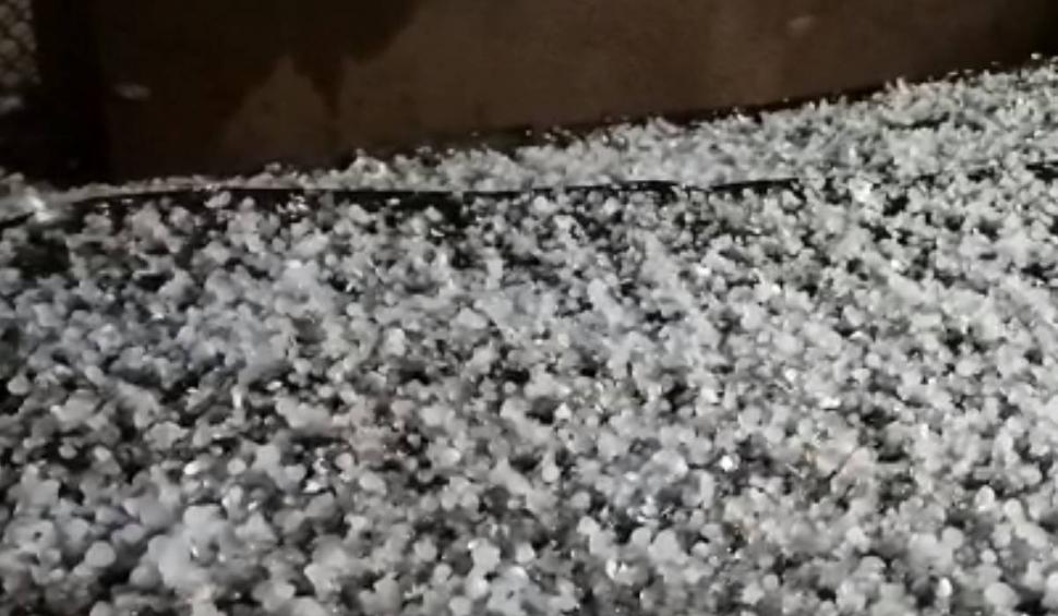 "Prunii și merii au plâns cu lacrimi de flori": Un potop cu grindină s-a abăut în Vinerea Mare, peste livezile și casele din Caraș-Severin 828811