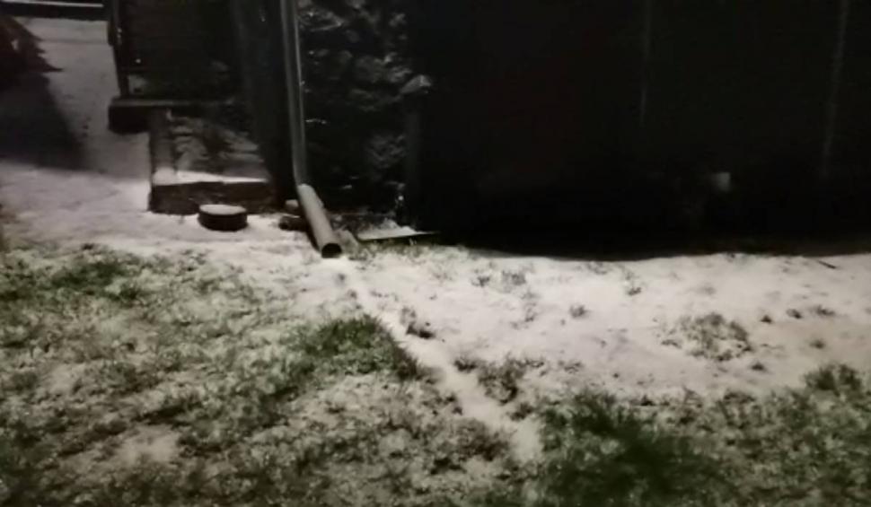 "Prunii și merii au plâns cu lacrimi de flori": Un potop cu grindină s-a abăut în Vinerea Mare, peste livezile și casele din Caraș-Severin 828814