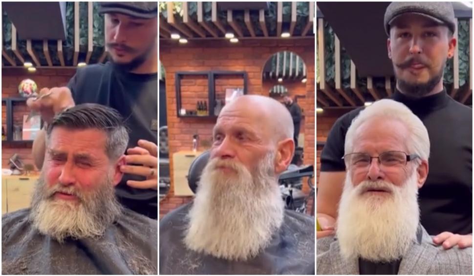 El este Virgil, frizerul care schimbă gratis înfăţişarea oamenilor străzii: "Așa ne-a învățat și D-zeu, să nu ai așteptări, ajuți și mergi mai departe" 828993