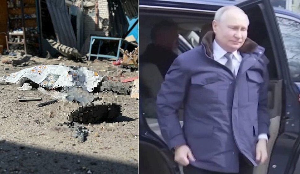 Rusia a bombardat centrul orașului Herson cu ocazia vizitei lui Vladimir Putin în Ucraina