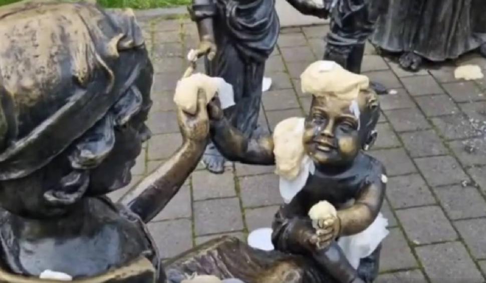 Cetatea din Alba Iulia, vandalizată cu aluat din gunoiul unui magazin 829360