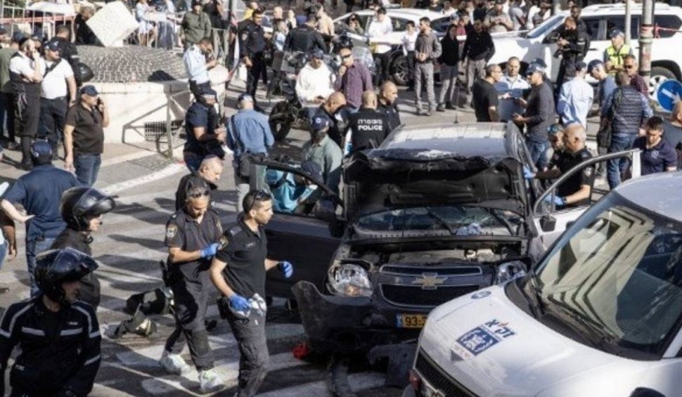 Atac terorist cu vehicul în Ierusalim. Mai multe persoane au fost rănite