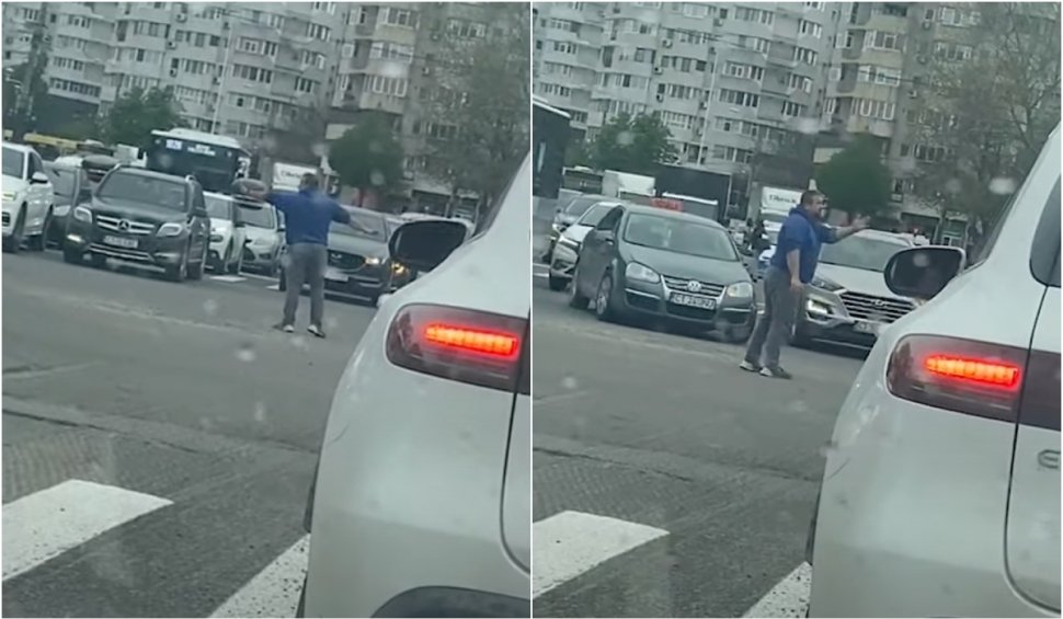 Un șofer din Constanța a devenit dirijor de trafic într-o intersecție fără semafoare 