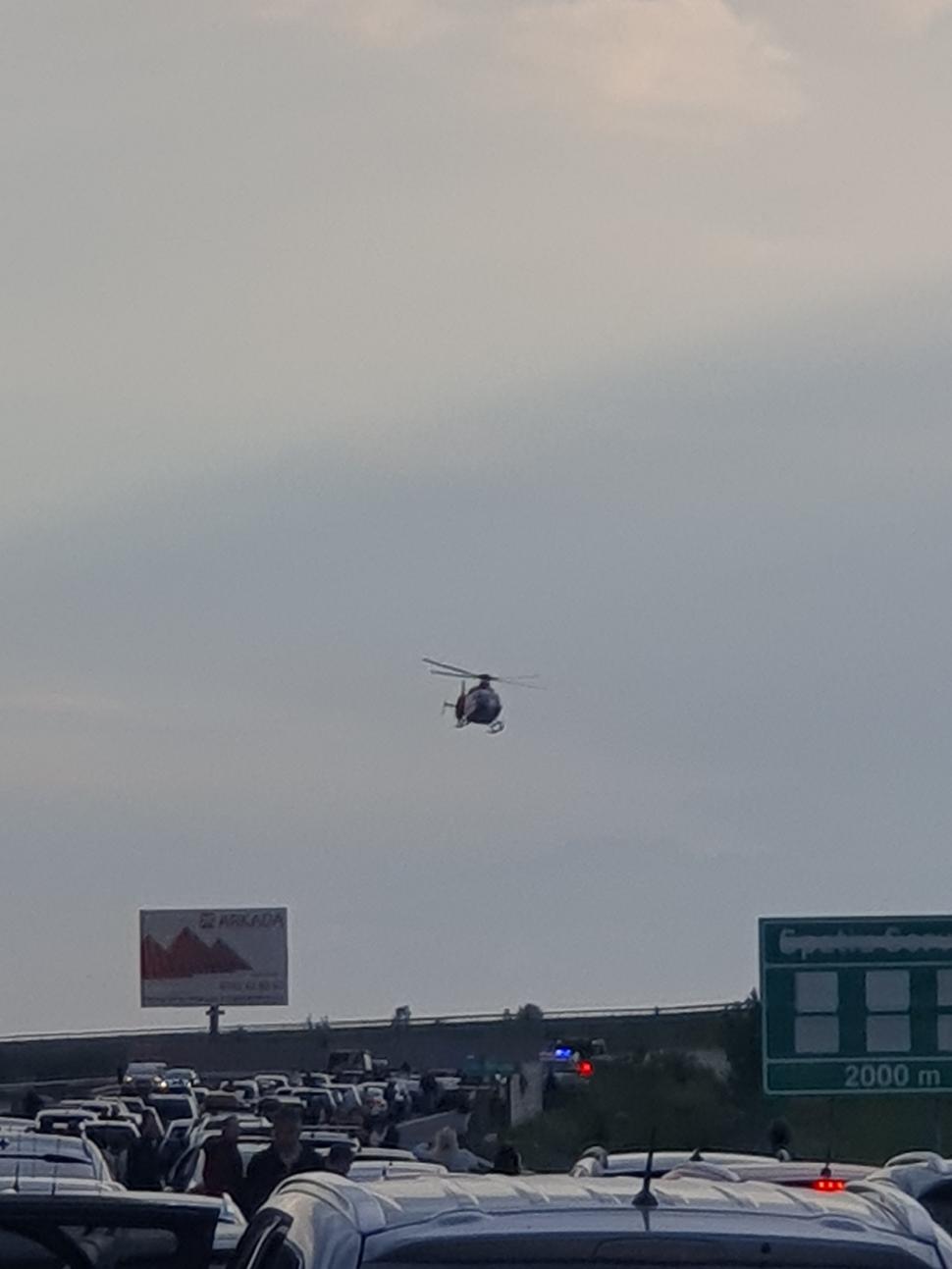 Accident grav pe Autostrada A3 București - Ploiești | Traficul a fost blocat | A fost mobilizat un elicopter SMURD 831318