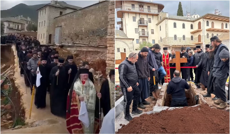 Gigi Becali, martorul unui eveniment unic pe muntele Athos: dezgroparea părintelui Petroniu Tănase