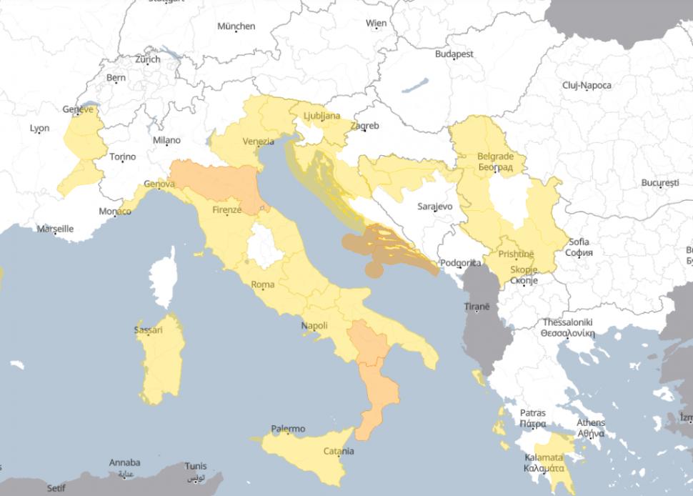 Ciclon în Europa! Italia, bătută de furtuni și ploi abundente | Autoritățile din peninsulă au decretat cod portocaliu 831406