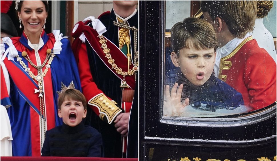 Prințul Louis, din nou în centrul atenției. Ce a făcut micuțul la ceremonia de încoronare a bunicului său, Regele Charles al III-lea