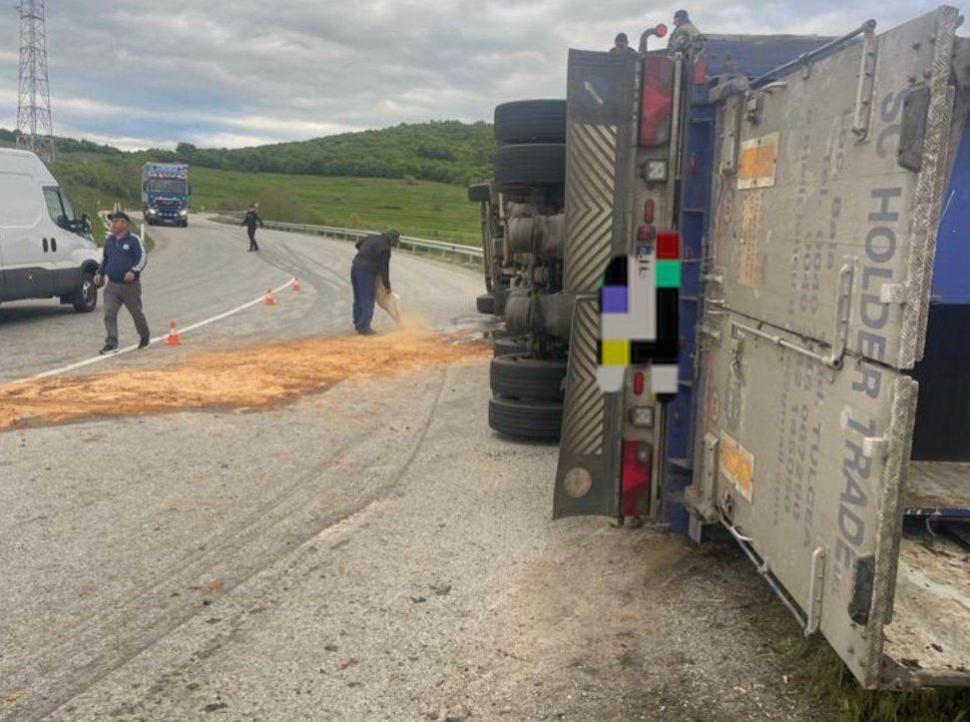 Un camion încărcat cu sute de oi s-a răsturnat în Bistriţa-Năsăud. Zeci de animale au murit pe loc 832778
