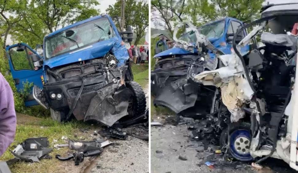 Accident violent în Gorj: trei oameni au fost transportaţi la spital | Traficul a fost blocat