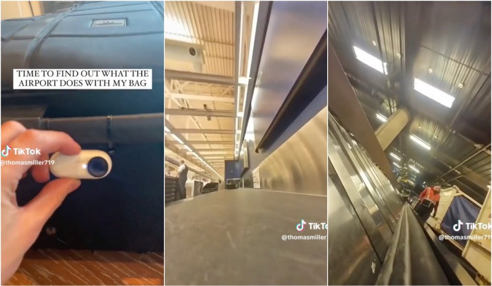 "E timpul să aflu ce face aeroportul cu bagajul meu" | Un tânăr a atașat o cameră video de bagajul său și a postat filmarea pe TikTok