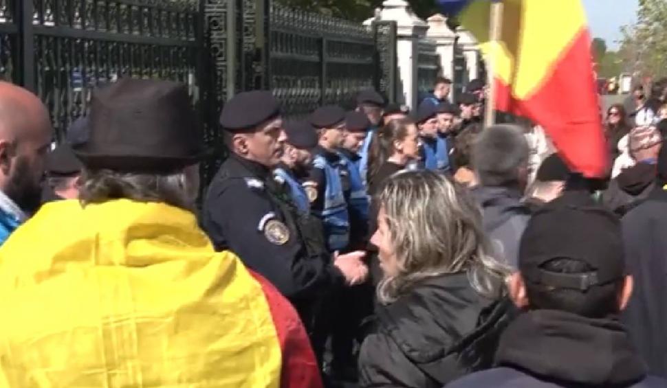 Peste 80 de sancțiuni aplicate de Jandarmerie, după protestul AUR din fața Parlamentului
