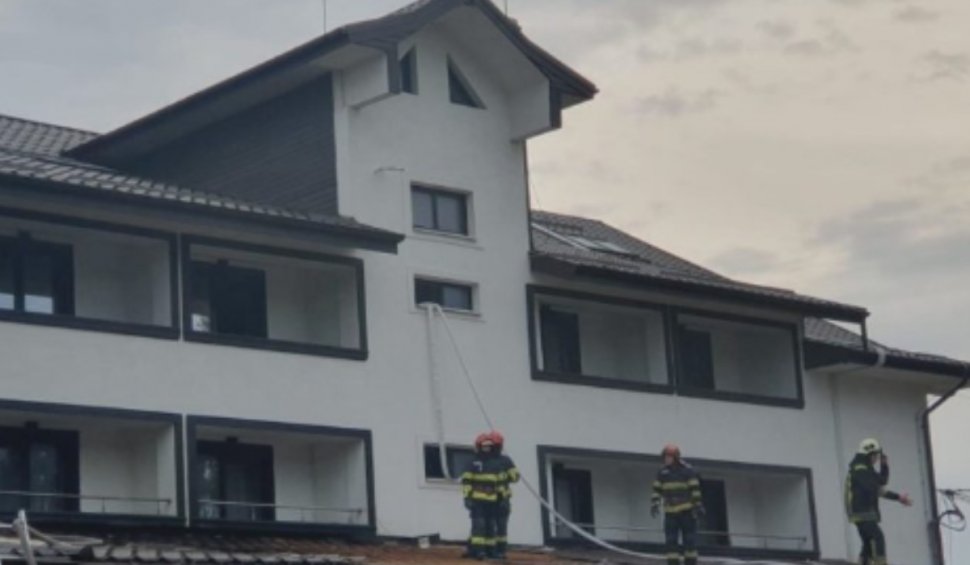 Incendiu într-un restaurant al unui hotel din Suceava