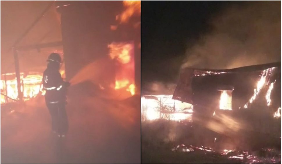Incendiu devastator în Suceava! O gospodărie a fost mistuită de flăcări din cauza unui cablu defect. Nu a mai rămas nimic din locuinţă