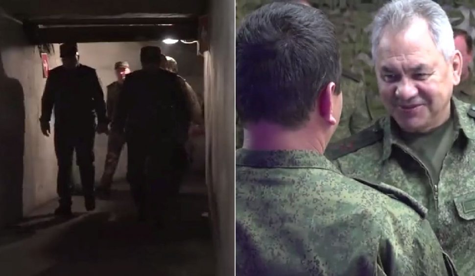 Serghei Șoigu a fost filmat într-un buncăr subteran din Zaporojie. Moscova a omis să spună când a avut loc vizita ministrului rus