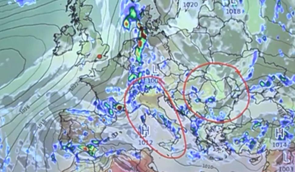 Un nou ciclon mediteranean ameninţă România | Cum va fi influenţată prognoza meteo