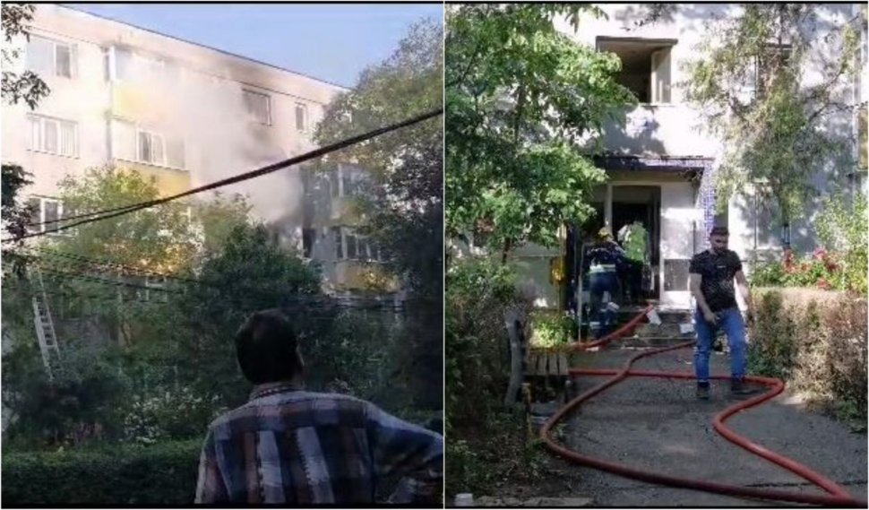O femeie găsită carbonizată într-un apartament cuprins de flăcări, după ce mama ei nu a mai putut-o salva din cauza fumului dens, în Buzău