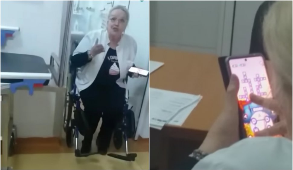 Scandal la un spital din Vaslui! O doctoriță se joacă pe telefon în loc să consulte pacienții. Femeia s-a răstit la un bolnav care aștepta pe hol