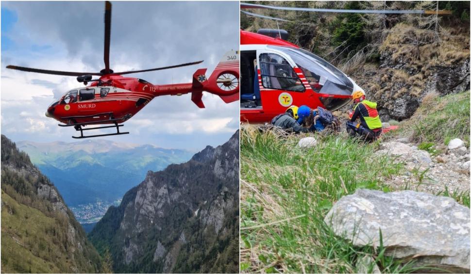 Soț și soție, salvați cu elicopterul după ce au căzut în Munții Bucegi. Copilul lor era împreună cu ei 836601