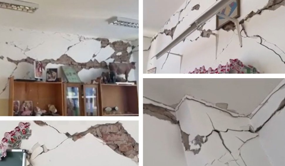 Școală afectată grav de cutremurele din Gorj, demolată de autorități
