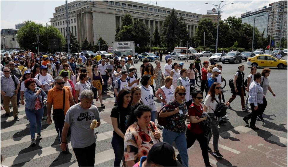 20.000 de profesori, la cel mai mare protest din ultimii ani, în Bucureşti | Iohannis, discuţii cu o delegaţie a  protestatarilor la Palatul Cotroceni 837084