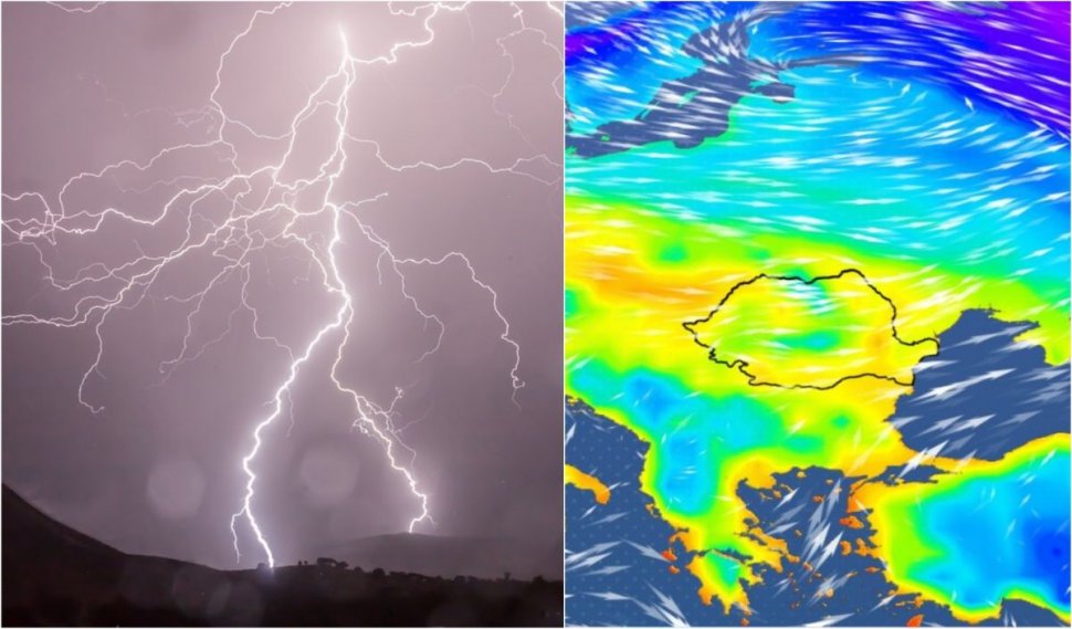 Cod portocaliu şi cod galben de ploi torenţiale pentru un sfert din ţară | ANM, prognoza meteo actualizată