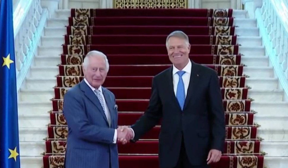 Regele Charles al III-lea, primit de Klaus Iohannis la Cotroceni: "Nu ştiam că sunt primul"