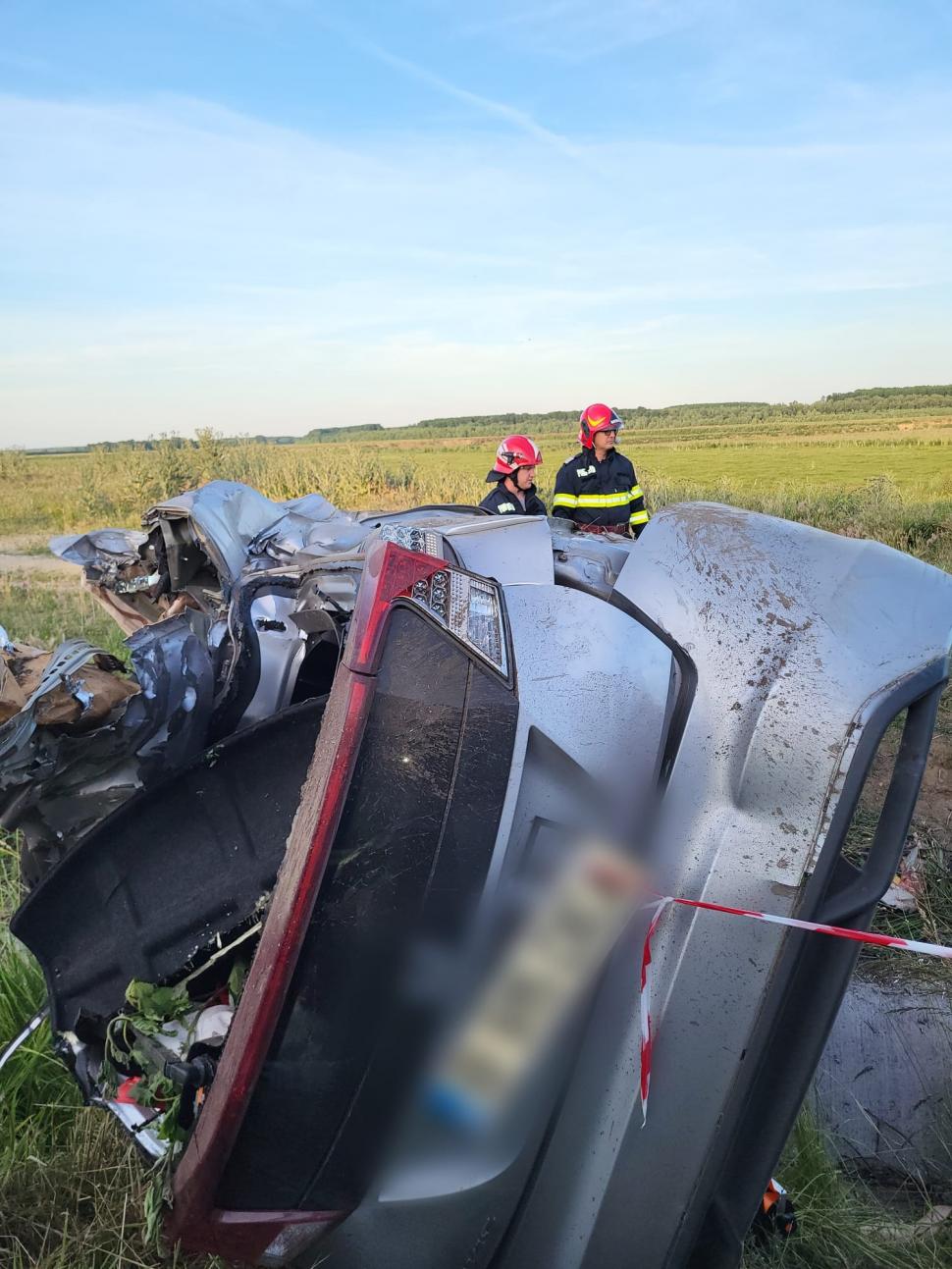 Două persoane au murit după ce mașina în care erau s-a răsturnat, în Giurgiu 838450