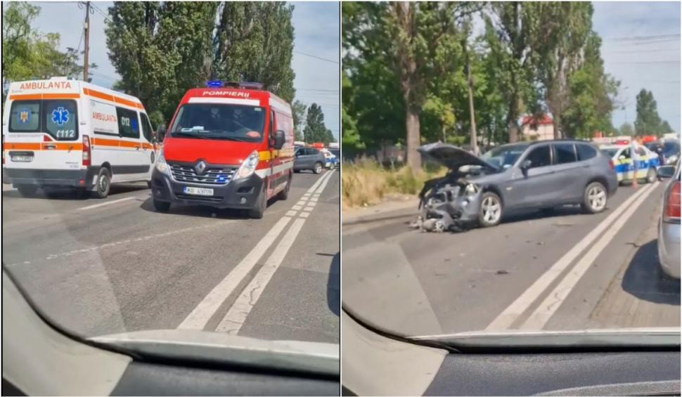 Accident teribil, cu șapte victime, la intrare în Galați, pe DN25. Trei copii au fost răniți 838710