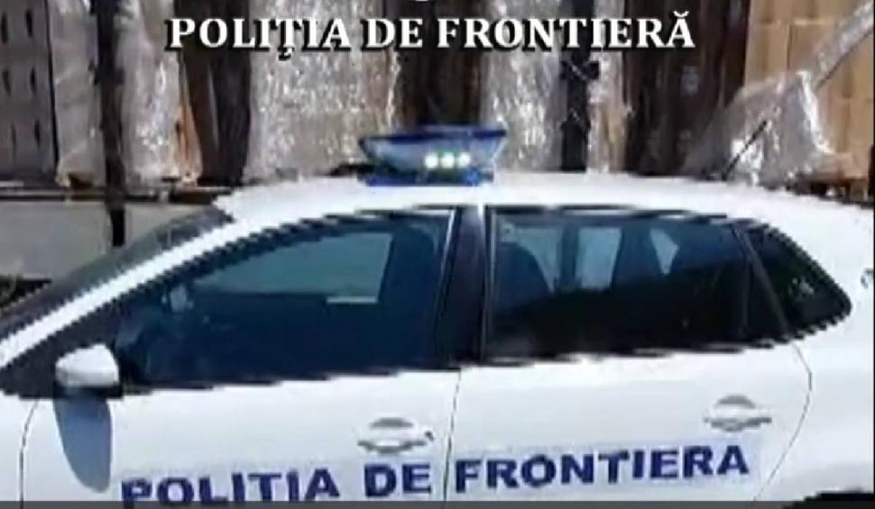 Țigări în valoare de 2,3 milioane de euro, transportate ilegal într-un TIR, prin Vama Giurgiu. Ce ar fi trebuit să ducă, de fapt, șoferul bulgar 839819