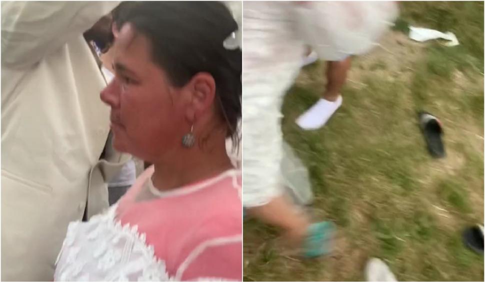 Nuntă în șlapi, cu manele și dedicații în fața blocului, în Vaslui, virală pe internet: "Vara e ceva de speriat cu ei" 840070