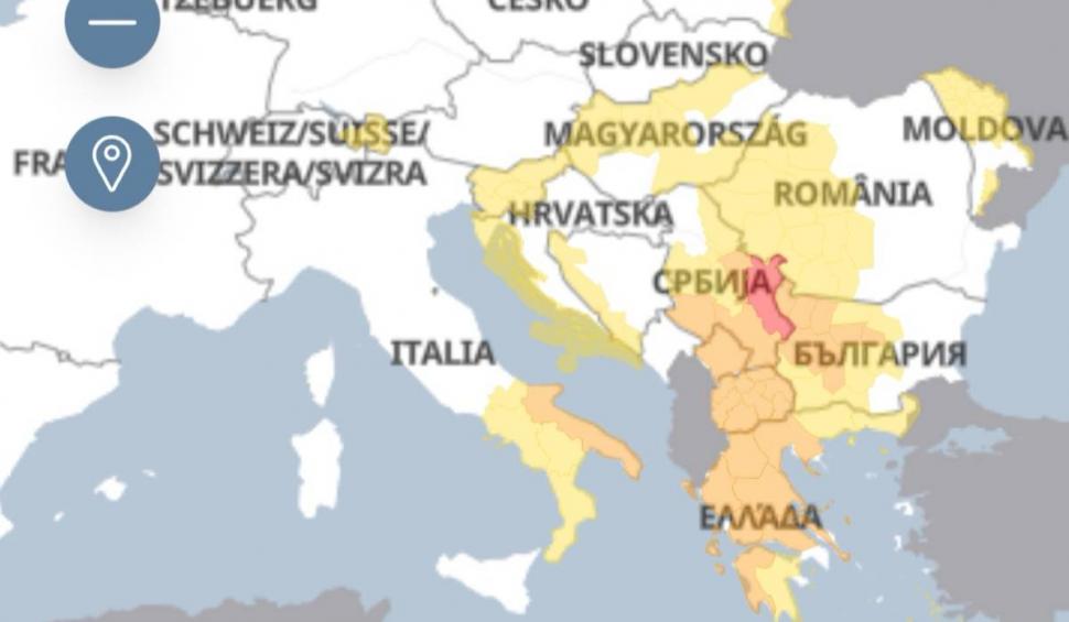 Alertă meteo! Ploi torențiale și furtuni în Europa! Cod roșu și cod portocaliu în cinci țări 840600