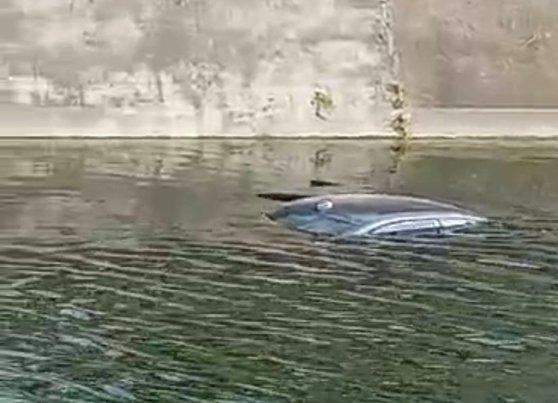 Un şofer beat a căzut cu maşina în Dâmboviţa, pe Splaiul Independenţei 840752