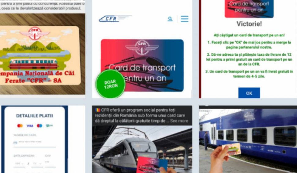 Atenționare CFR Călători! Pe internet circulă un concurs fals care oferă un card cadou de transport pe calea ferată