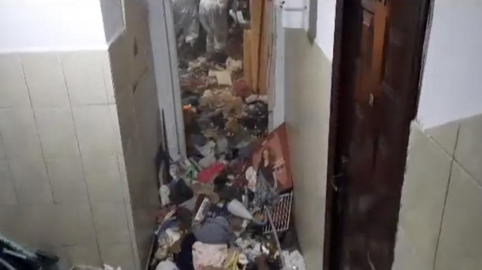 Cadavre de câini și munți de gunoaie, găsite în apartamentul unei femei din București | ”A fost văzută săpând o groapă lângă bloc” 840874