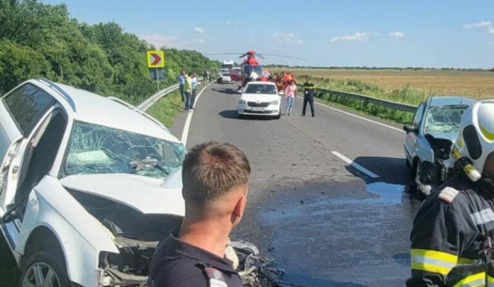 Accident mortal în Dolj. O persoană a murit, alte două sunt rănite. Intervenţie de urgenţă a elicopterului SMURD 841279