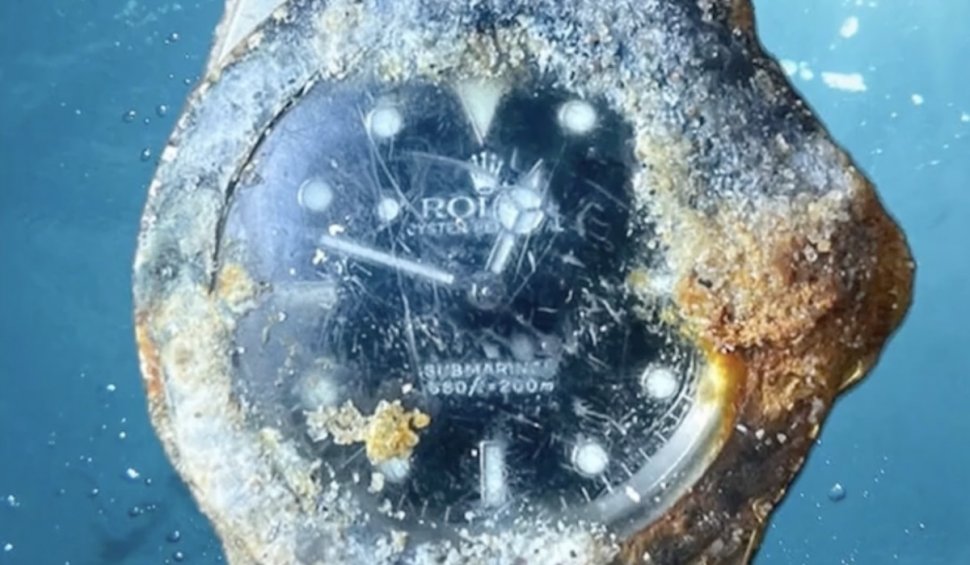Ceas Rolex de colecție, găsit pe fundul Oceanului Pacific, încă funcțional după câțiva ani sub apă