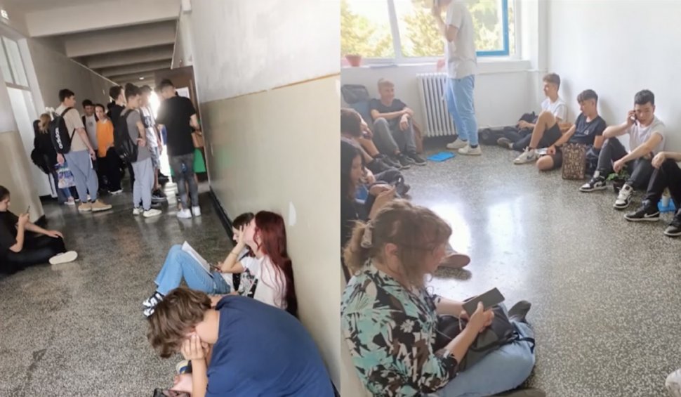 Protest și scandal la un liceu din Constanța, după ce o profesoară a refuzat să încheie mediile elevilor