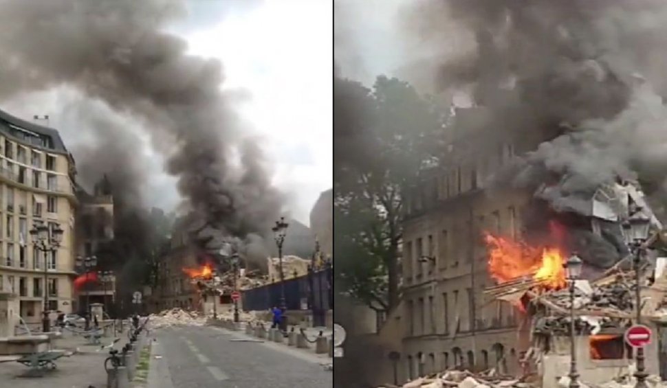 Explozie devastatoare la Paris | Fațada Academiei Americane a fost spulberată de deflagrație | Mai mulți răniți sunt în stare critică