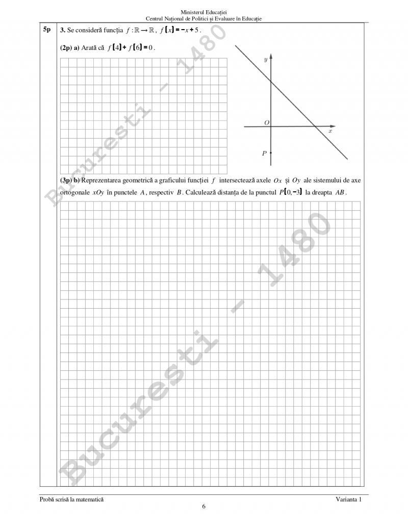 Subiectele la Matematică pentru Evaluare Naţională 2023, clasa a VIII-a, au fost publicate 841612