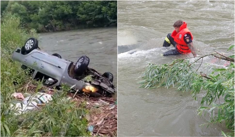Mașină scufundată în apele râului Arieș. Scafandrii au intervenit la fața locului 842034