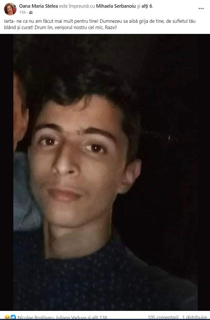 "Iartă-ne, Răzvi, că nu am făcut mai mult pentru tine” | Mesaje de regret, după ce un tânăr și-a luat zilele, în spatele casei din Albeni, Gorj 841979