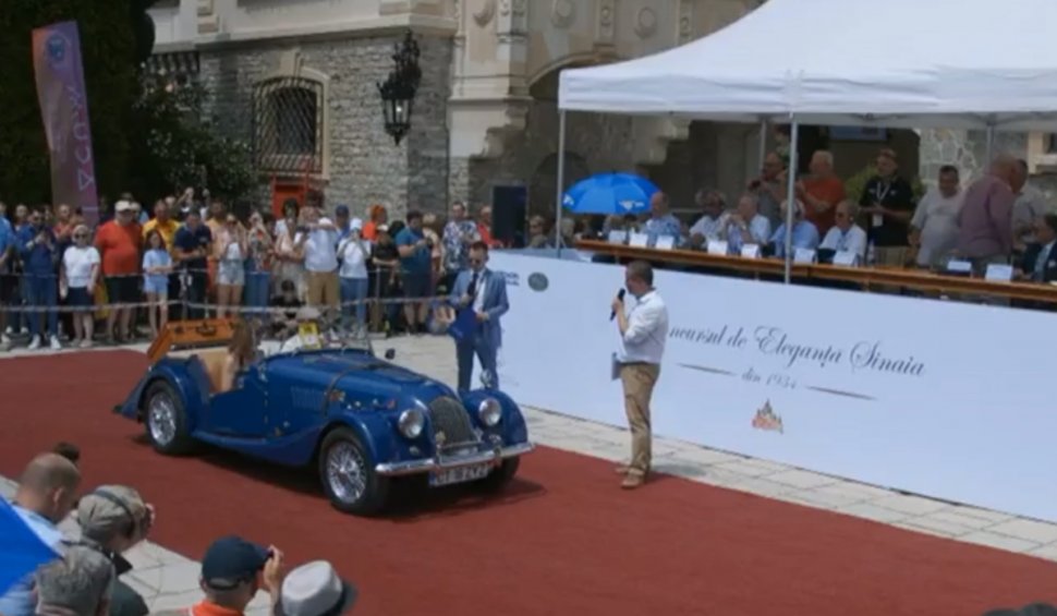 Imagini cu cele mai frumoase mașini de colecție din Europa, la Concursul de Eleganţă Sinaia 2023