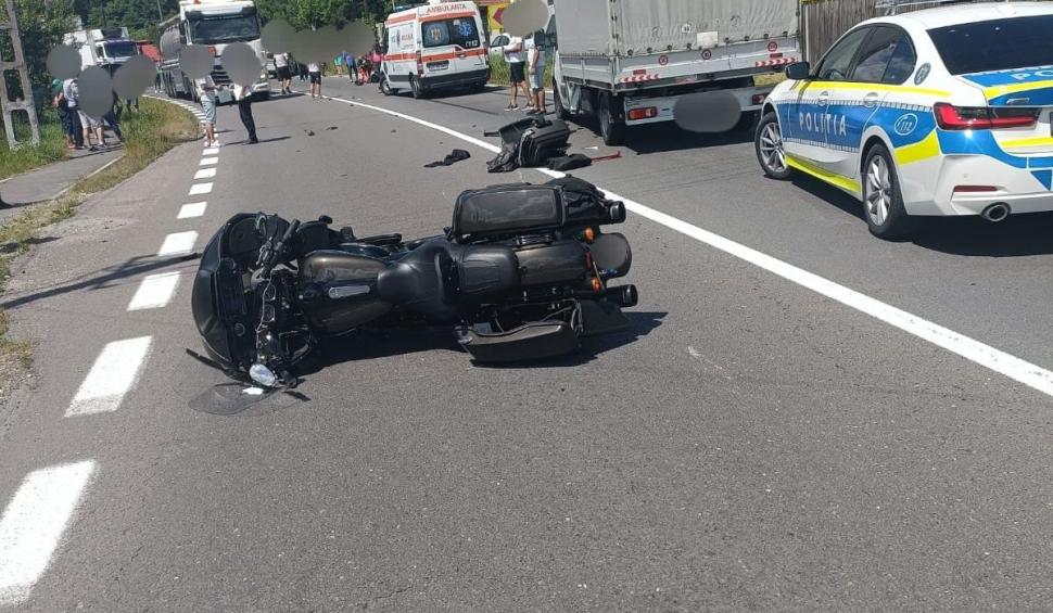 Accident grav pe DN7, în Argeș. Un motociclist a murit 842701