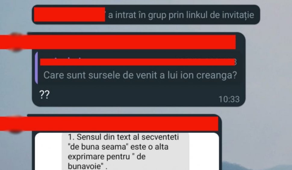 Subiectele la Limba română de la Bac 2023, rezolvate în timp real pe grupuri de WhatsApp