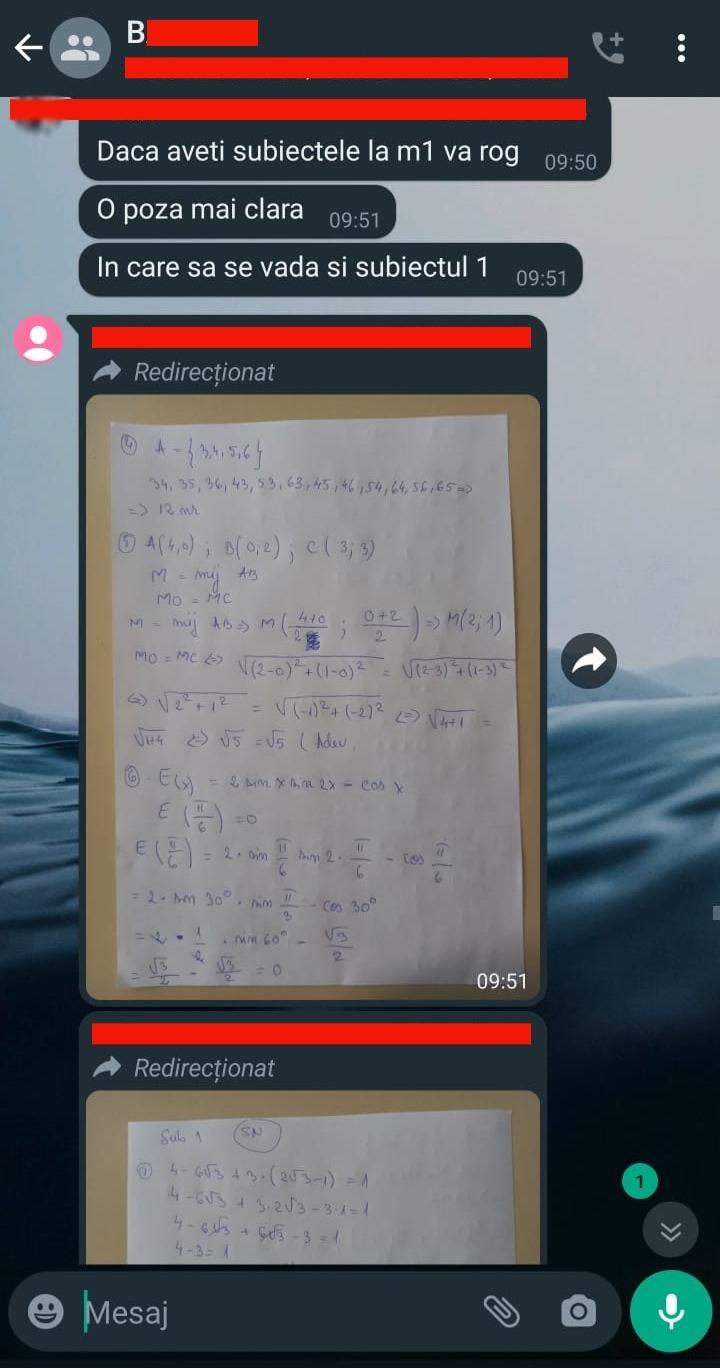 "Nu poate să facă poze subiectelor? Rezolvăm împreună, nu-i problemă". Cum au fost făcute publice subiectele la Matematică, la scurt timp după începerea examenului de Bacalaureat 2023 842907