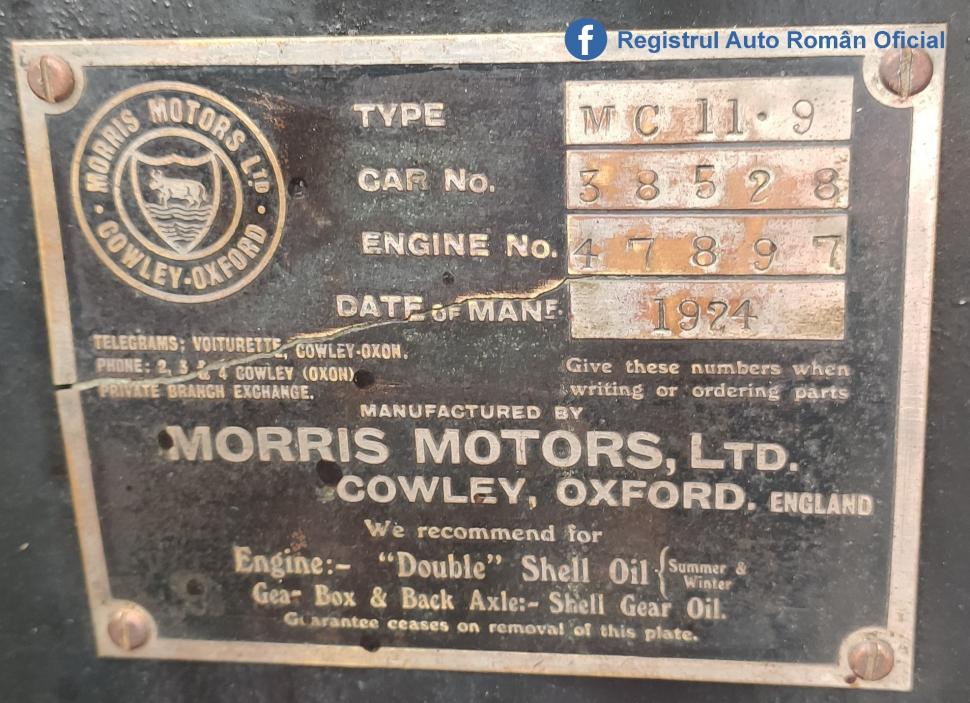 O mașină din 1924, cu volan pe dreapta, a trecut cu brio testul de la Registrul Auto Român 843054