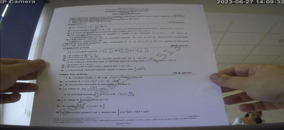 Subiectele la Matematică de la Bacalaureat 2023 au fost publicate 842852